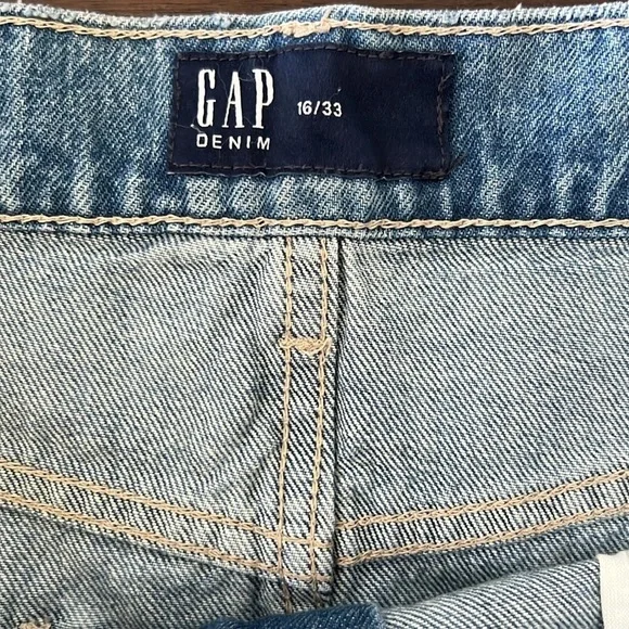Gap Factory Denim Washwell Mini Skirt Light Wash - Picture 5 of 11